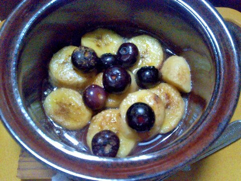 ブルーベリー&バナナの蜂蜜シナモン焼き